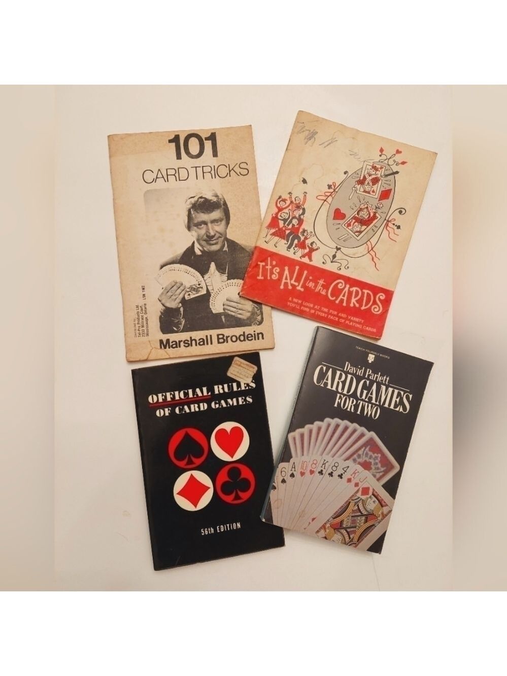 Vintage* Set of 4 Card Playing Pocket Books